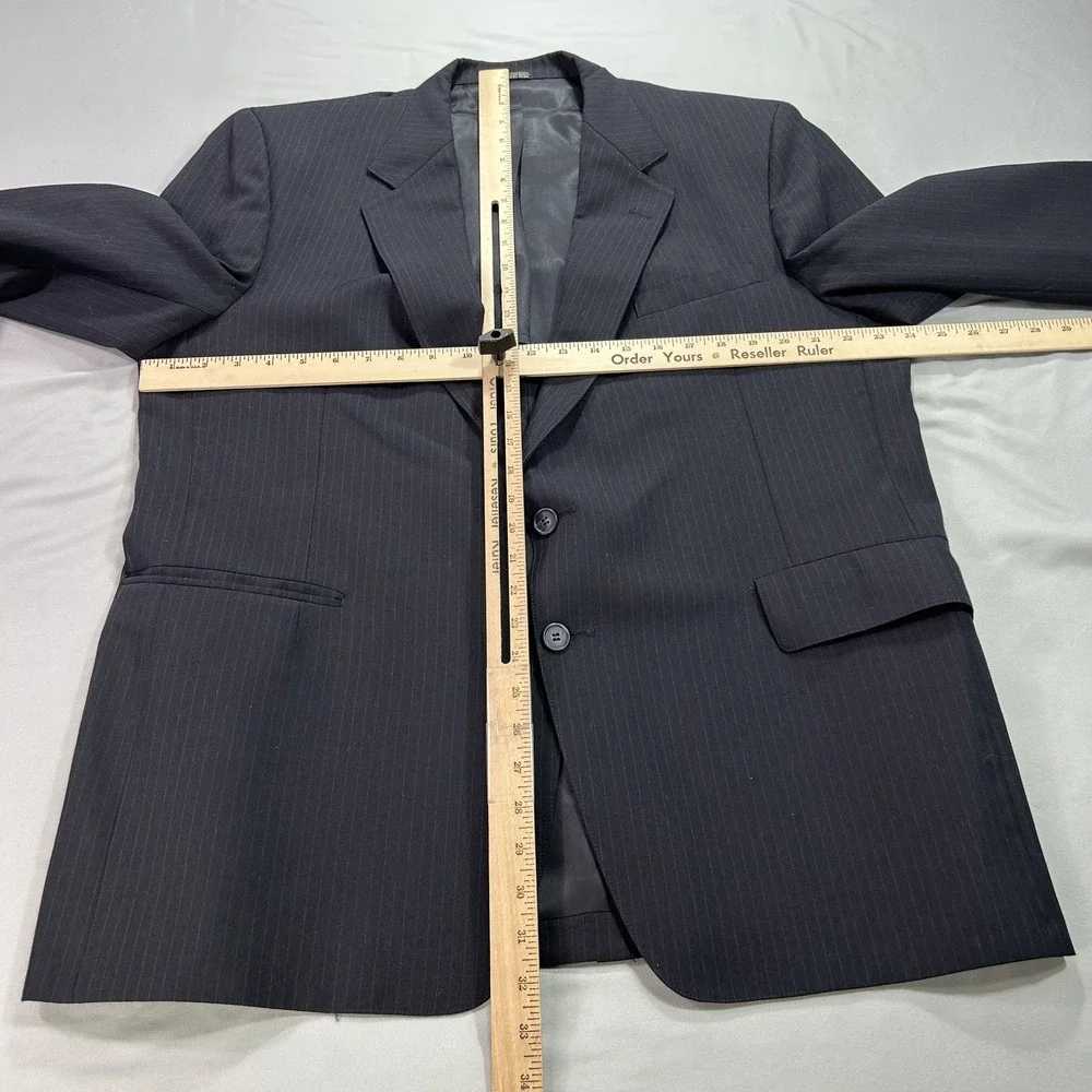 Christian Brooks‎ Suit Mens 44L Pinstripe Wool Blend Blazer Pants 42x26